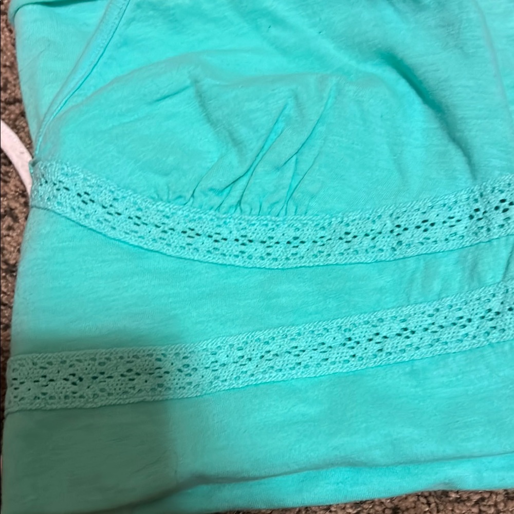 Aqua Blue american eagle halter Top NWT vintage - Picture 2 of 2